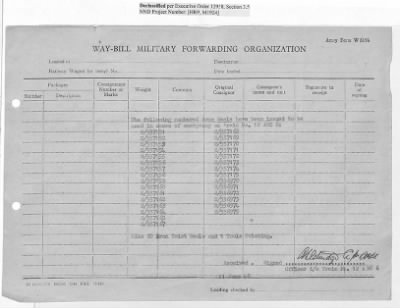 Thumbnail for Records Relating to Operations "Birddog" and "Doorknob" > Railroad Waybills