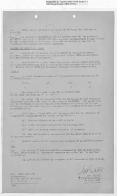 Thumbnail for Records Relating to Operations "Birddog" and "Doorknob" > Report:British Special Movement Instructions