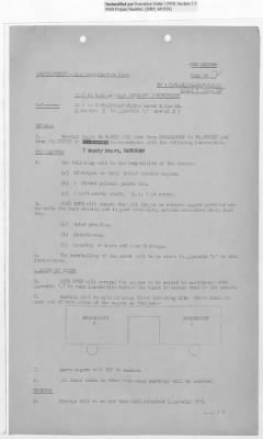 Thumbnail for Records Relating to Operations "Birddog" and "Doorknob" > Report:British Special Movement Instructions