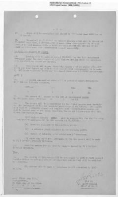 Thumbnail for Records Relating to Operations "Birddog" and "Doorknob" > Report:British Special Movement Instructions