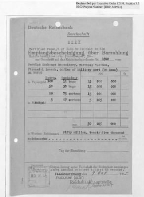 Thumbnail for Records Relating to Operations "Birddog" and "Doorknob" > Shipment Vouchers (Nos. 1/1 - 29/1)