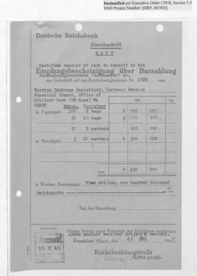 Thumbnail for Records Relating to Operations "Birddog" and "Doorknob" > Shipment Vouchers (Nos. 1/1 - 29/1)