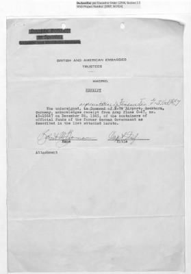 Thumbnail for Records Relating to Operations "Birddog" and "Doorknob" > Shipment Vouchers (Nos. 30/1 - 77/1)