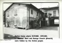 Italian home where the 2 shot-down flyers were hiden, Lawrence Burt and George Creeth