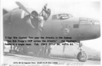 Thumbnail for 321stBG,447thBS, T/Sgt Wm "BILL" Coursen, His ship, the SNAFU in the Knapp Flight Over/ Feb.'43