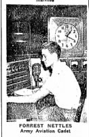 Lt Forrest Nettles, in Training in the States /Cadet School.