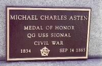 Quarter Gunner Michael Charles Asten Navy Headstone
