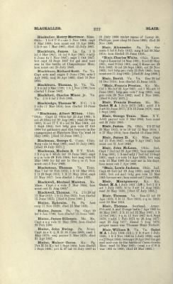 Thumbnail for US Army Historical Register - Volume 1 > Part II - Complete Alphabetical List of Commissioned Officers of the Army