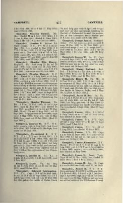 Thumbnail for US Army Historical Register - Volume 1 > Part II - Complete Alphabetical List of Commissioned Officers of the Army