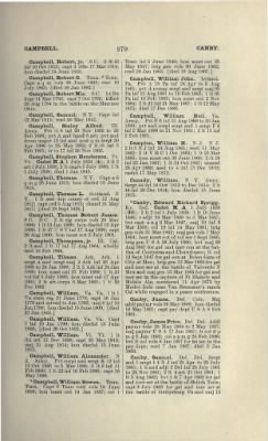 Thumbnail for US Army Historical Register - Volume 1 > Part II - Complete Alphabetical List of Commissioned Officers of the Army