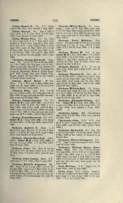 Thumbnail for US Army Historical Register - Volume 1 > Part II - Complete Alphabetical List of Commissioned Officers of the Army