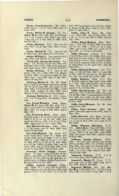 Thumbnail for US Army Historical Register - Volume 1 > Part II - Complete Alphabetical List of Commissioned Officers of the Army