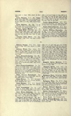 Thumbnail for US Army Historical Register - Volume 1 > Part II - Complete Alphabetical List of Commissioned Officers of the Army