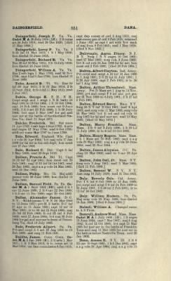 Thumbnail for US Army Historical Register - Volume 1 > Part II - Complete Alphabetical List of Commissioned Officers of the Army