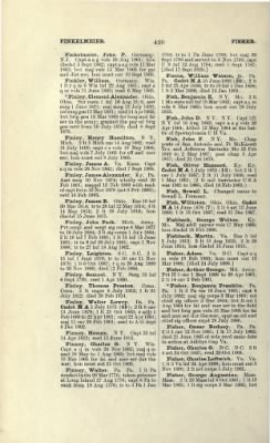 Thumbnail for US Army Historical Register - Volume 1 > Part II - Complete Alphabetical List of Commissioned Officers of the Army