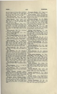 Thumbnail for US Army Historical Register - Volume 1 > Part II - Complete Alphabetical List of Commissioned Officers of the Army