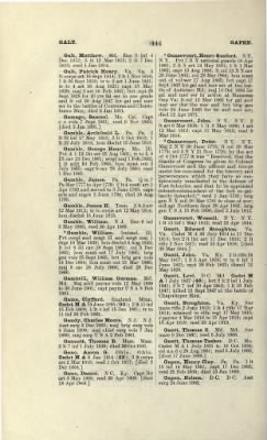 Thumbnail for US Army Historical Register - Volume 1 > Part II - Complete Alphabetical List of Commissioned Officers of the Army