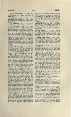 Thumbnail for US Army Historical Register - Volume 1 > Part II - Complete Alphabetical List of Commissioned Officers of the Army