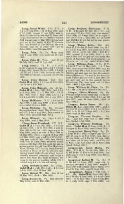 Thumbnail for US Army Historical Register - Volume 1 > Part II - Complete Alphabetical List of Commissioned Officers of the Army