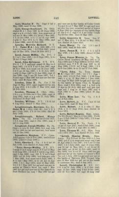 Thumbnail for US Army Historical Register - Volume 1 > Part II - Complete Alphabetical List of Commissioned Officers of the Army