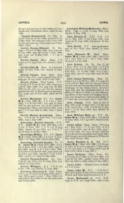 Thumbnail for US Army Historical Register - Volume 1 > Part II - Complete Alphabetical List of Commissioned Officers of the Army