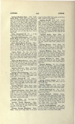 Thumbnail for US Army Historical Register - Volume 1 > Part II - Complete Alphabetical List of Commissioned Officers of the Army