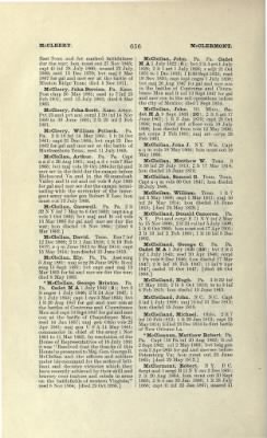 Thumbnail for US Army Historical Register - Volume 1 > Part II - Complete Alphabetical List of Commissioned Officers of the Army