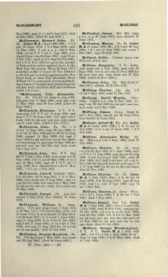 Thumbnail for US Army Historical Register - Volume 1 > Part II - Complete Alphabetical List of Commissioned Officers of the Army