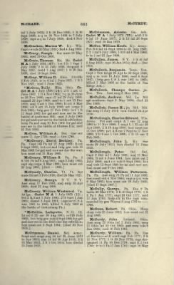 Thumbnail for US Army Historical Register - Volume 1 > Part II - Complete Alphabetical List of Commissioned Officers of the Army