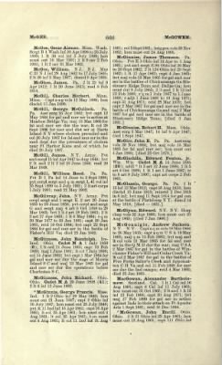 Thumbnail for US Army Historical Register - Volume 1 > Part II - Complete Alphabetical List of Commissioned Officers of the Army