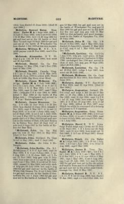 Thumbnail for US Army Historical Register - Volume 1 > Part II - Complete Alphabetical List of Commissioned Officers of the Army