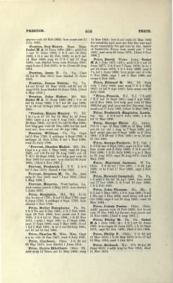 Thumbnail for US Army Historical Register - Volume 1 > Part II - Complete Alphabetical List of Commissioned Officers of the Army