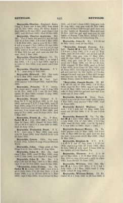 Thumbnail for US Army Historical Register - Volume 1 > Part II - Complete Alphabetical List of Commissioned Officers of the Army