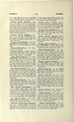 Thumbnail for US Army Historical Register - Volume 1 > Part II - Complete Alphabetical List of Commissioned Officers of the Army