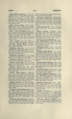 Thumbnail for US Army Historical Register - Volume 1 > Part II - Complete Alphabetical List of Commissioned Officers of the Army