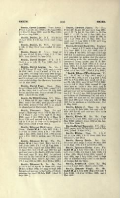 Thumbnail for US Army Historical Register - Volume 1 > Part II - Complete Alphabetical List of Commissioned Officers of the Army