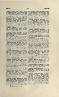 Thumbnail for US Army Historical Register - Volume 1 > Part II - Complete Alphabetical List of Commissioned Officers of the Army