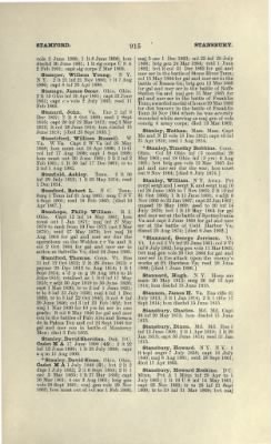 Thumbnail for US Army Historical Register - Volume 1 > Part II - Complete Alphabetical List of Commissioned Officers of the Army