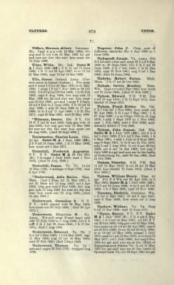 Thumbnail for US Army Historical Register - Volume 1 > Part II - Complete Alphabetical List of Commissioned Officers of the Army