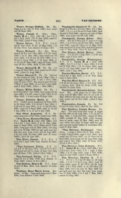 Thumbnail for US Army Historical Register - Volume 1 > Part II - Complete Alphabetical List of Commissioned Officers of the Army