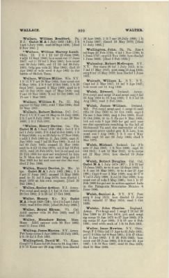 Thumbnail for US Army Historical Register - Volume 1 > Part II - Complete Alphabetical List of Commissioned Officers of the Army