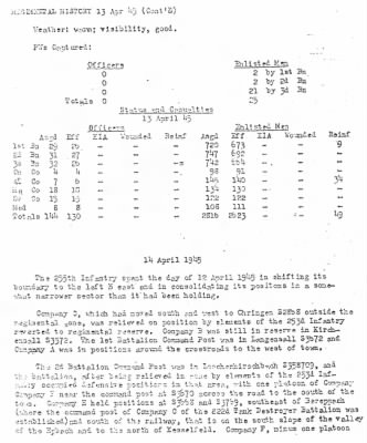 History of the 255th Infantry Regiment > 255th Inf Reg Operational Reports Hist