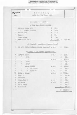 Thumbnail for Reports on Trusteeships > Sch 282 Olympia GmbH: Correspondence And Reports