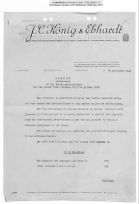 Thumbnail for Reports on Trusteeships > Sch 268b Geschäftbücherfabrik AG (formerly J.C.König & Ebhardt):Correspondence and Reports