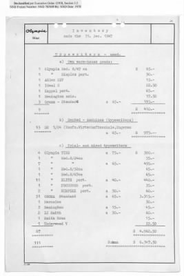 Thumbnail for Reports on Trusteeships > Sch 282 Olympia GmbH: Correspondence And Reports