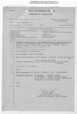 Thumbnail for Reports on Trusteeships > Sch 358 Property of Johanna Fischer: Correspondence and Reports