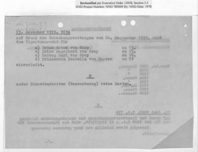 Thumbnail for Reports on Trusteeships > Sch 373 Property Of Prinz Von Croy'sche: Correspondence And Report