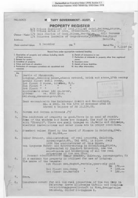 Thumbnail for Reports on Trusteeships > Sch 373 Property Of Prinz Von Croy'sche: Correspondence And Report