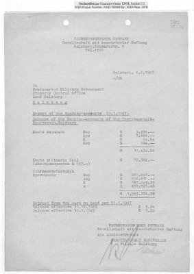 Thumbnail for Reports on Trusteeships > Sch 119 Flugmotorenwerke GmbH:Reports