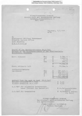 Thumbnail for Reports on Trusteeships > Sch 119 Flugmotorenwerke GmbH:Reports